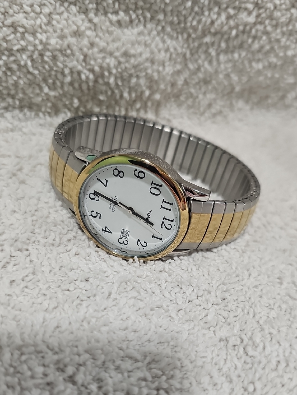 Timex 2 Tone Gold and Silver Wrist Watch